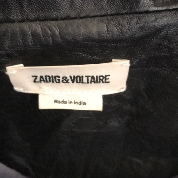 Zadig creased effect leather jacket - Picture 2 of 5